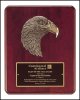 OCTP3754 - 10-1/2" x 13" Piano Finish Bronze Eagle Plaque