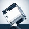 OCPRC631 - Small Clear Beveled Diamond Cube