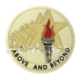 Above & Beyond 2-inch Etched Enameled Medallion