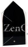 OCJSL27BKC - 7" Black/Clear Acrylic Silhouette Steeple