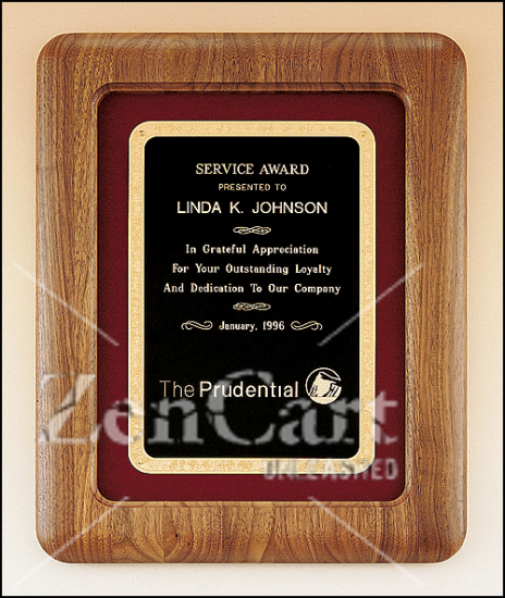 12" X 15" American walnut Airflyte frame - Black Velour - Click Image to Close