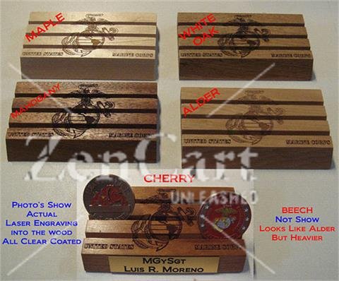 3 Row Wood Challenge Coin Holder - Click Image to Close