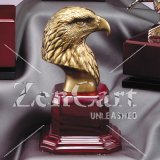OCDAE210 - Gold Eagle Head Resin Trophy