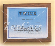 10 1/2" X 13" Photo or Certificate plaque