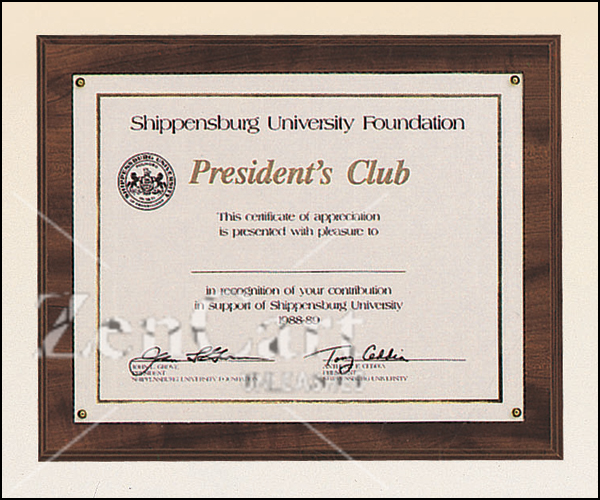 10 1/2" X 13" Photo or Certificate plaque - Click Image to Close