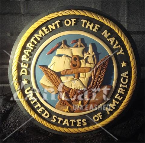 OCLO10 - Department Of The Navy Wood Seal - Click Image to Close