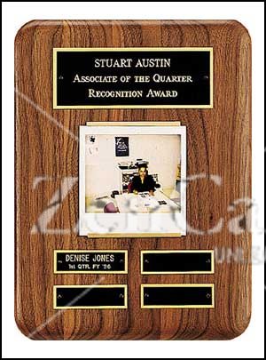 9" X 12" Solid American Walnut Airflyte Perpetual Plaque - Click Image to Close