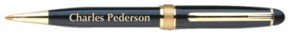Gloss Black Laser Engraved Pen - Click Image to Close