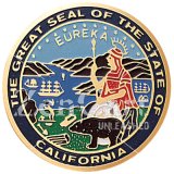 State Seal of California, 2 Inch Etched Enameled