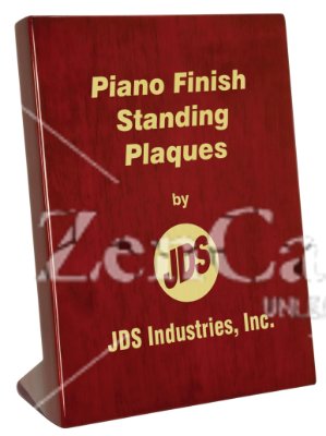 OCPSP14 - 7-1/4" x 9-1/4" Rosewood Piano Finish Standing Plaque - Click Image to Close