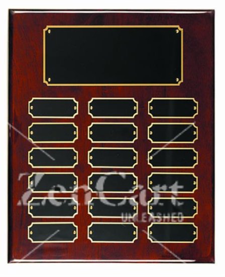 10 1/2" X 13 Rosewood Finish Perpetual Plaque - Click Image to Close