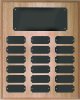 10 1/2" X 13" OAK Finish Completed Perpetual Plaque