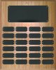 12" X 15" OAK Finish Completed Perpetual Plaque