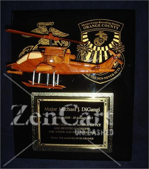 Helicopter Award Plaque - Click Image to Close