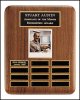 10 1/2 X 13 Solid American Walnut Airflyte Perpetual Plaque