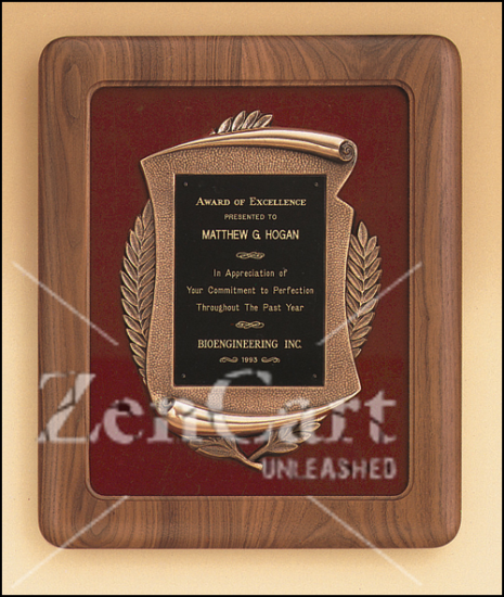 14" X 17" Solid american walnut Airflyte frame - Black Velour - Click Image to Close