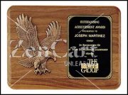 OCTP1683 - 11" x 15" Walnut Eagle Plaque