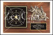 12 X 18 Firematic Award with Antique Bronze Finish Casting