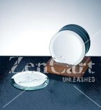 OCPRGH004 - Circle Mirror Coaster Set and Wood Base
