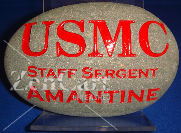 Grey USMC Stone - Click Image to Close