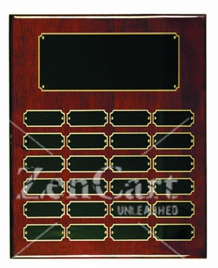 12" X 15" Rosewood Finish Perpetual Plaque - Click Image to Close