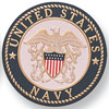 Navy 7/8" Etched Enameled